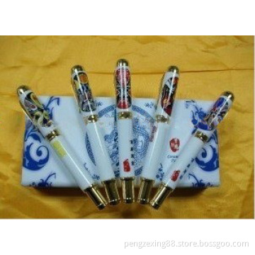 Traditional Pen USB Flash Drive with Blue and White Porcelain